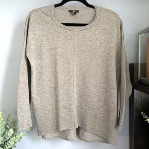 H&M Pullover Sweater Shirt (Tan/Gray) S